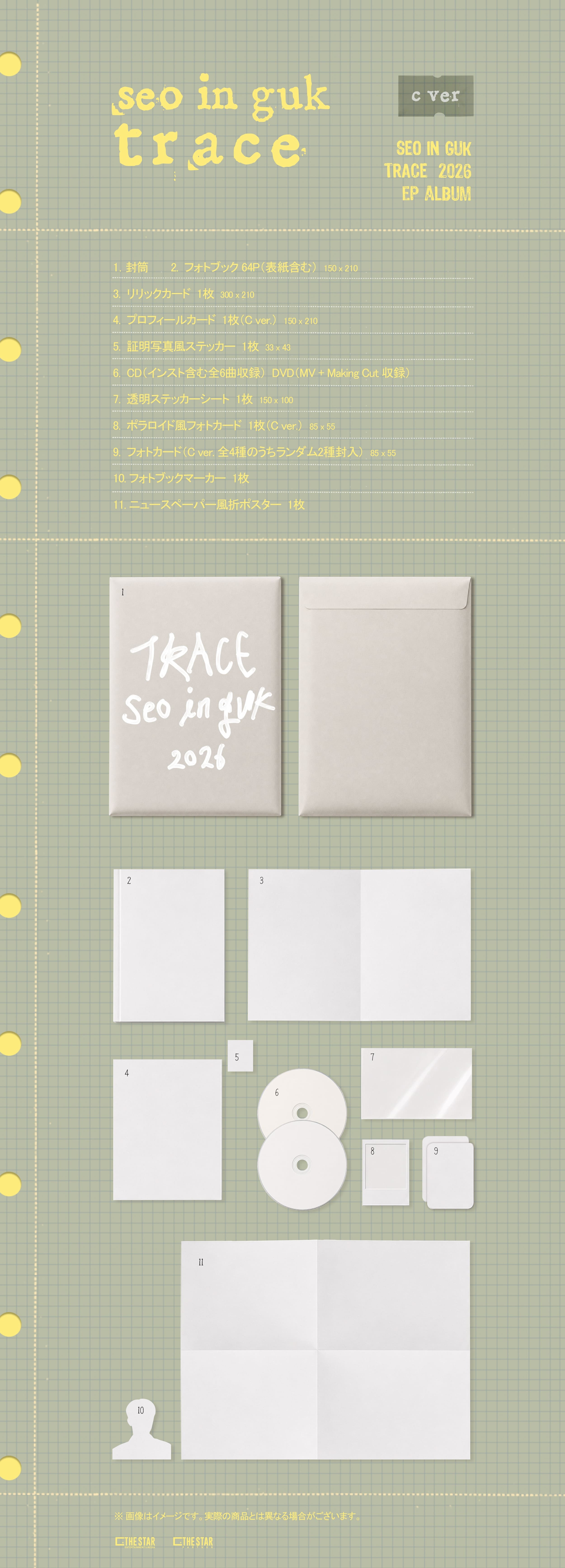 ＜2ショット撮影応募付き＞EP Album「TRACE」（TYPE-A＋TYPE-C）2点セット
